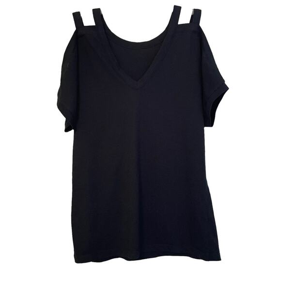 Fabletics‎ Black Britta Tee XS Size 4 - Picture 4 of 13